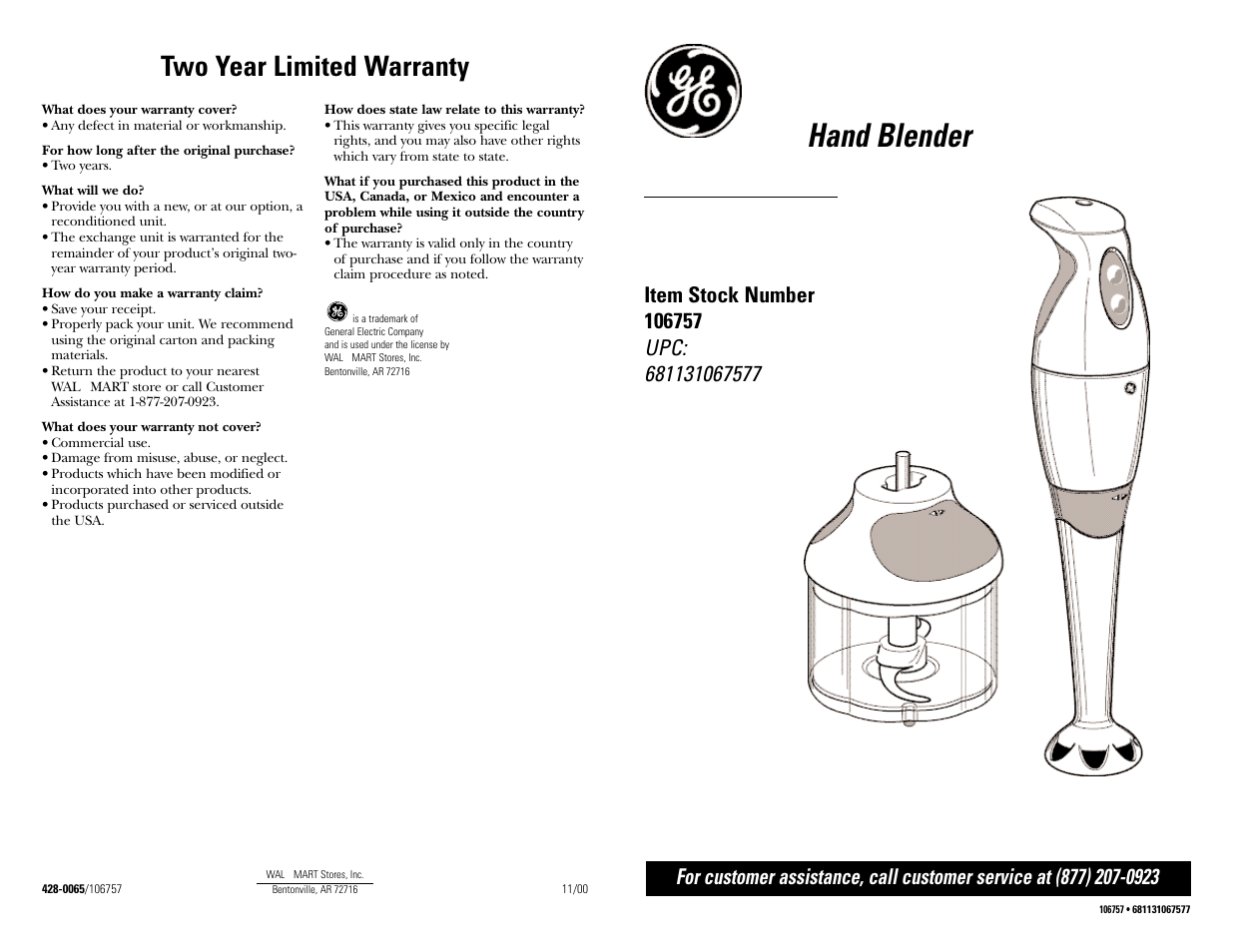 GE 681131067577 User Manual | 20 pages