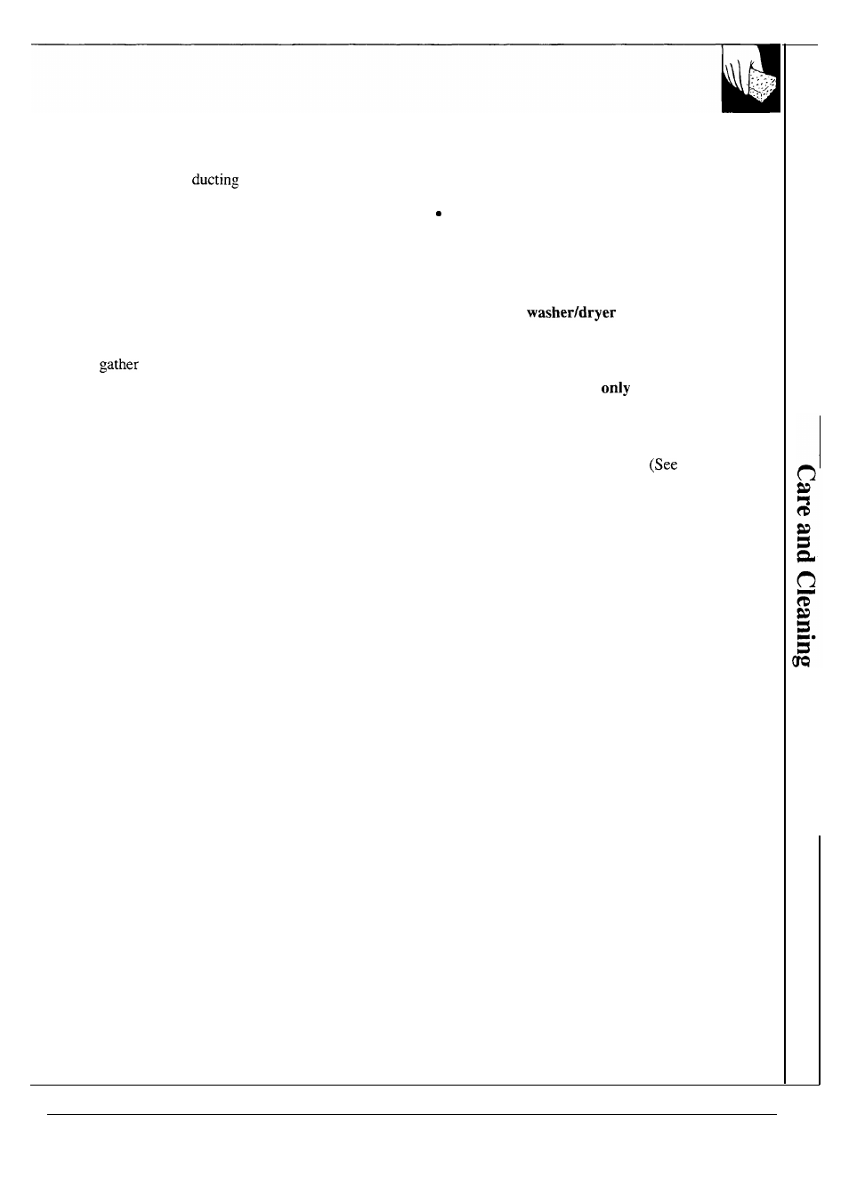 Dryer | GE WSM2420S User Manual | Page 19 / 28