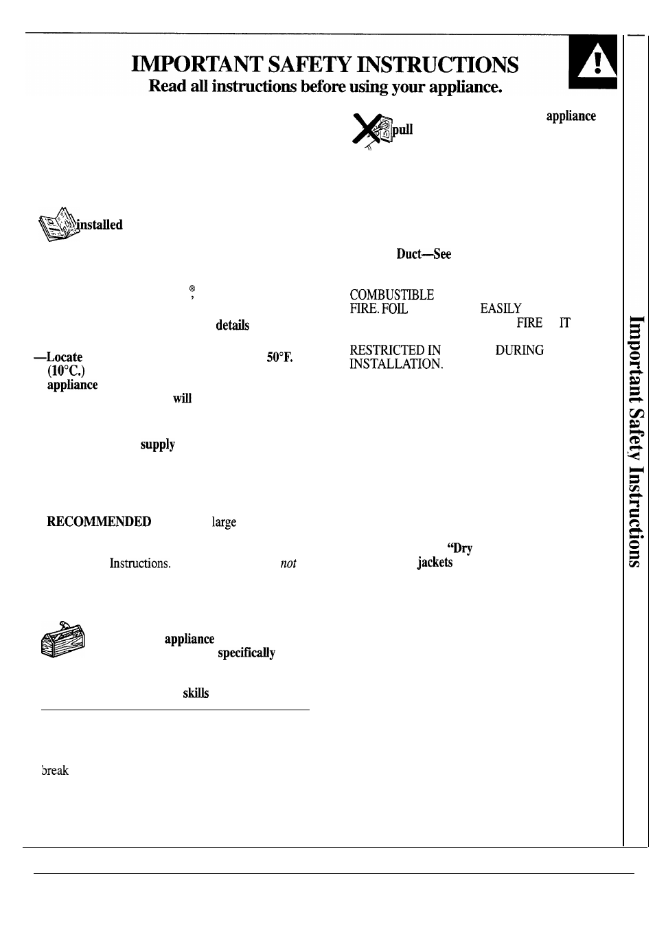 GE WSM2420S User Manual | Page 3 / 28