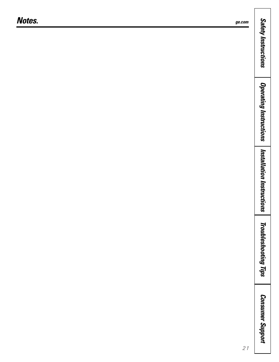 GE Front Load Washer WHDVH626 User Manual | Page 21 / 24