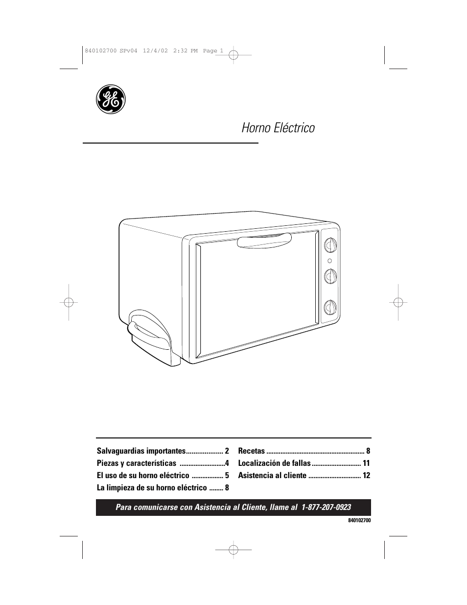 Horno eléctrico | GE 106686 User Manual | Page 13 / 24