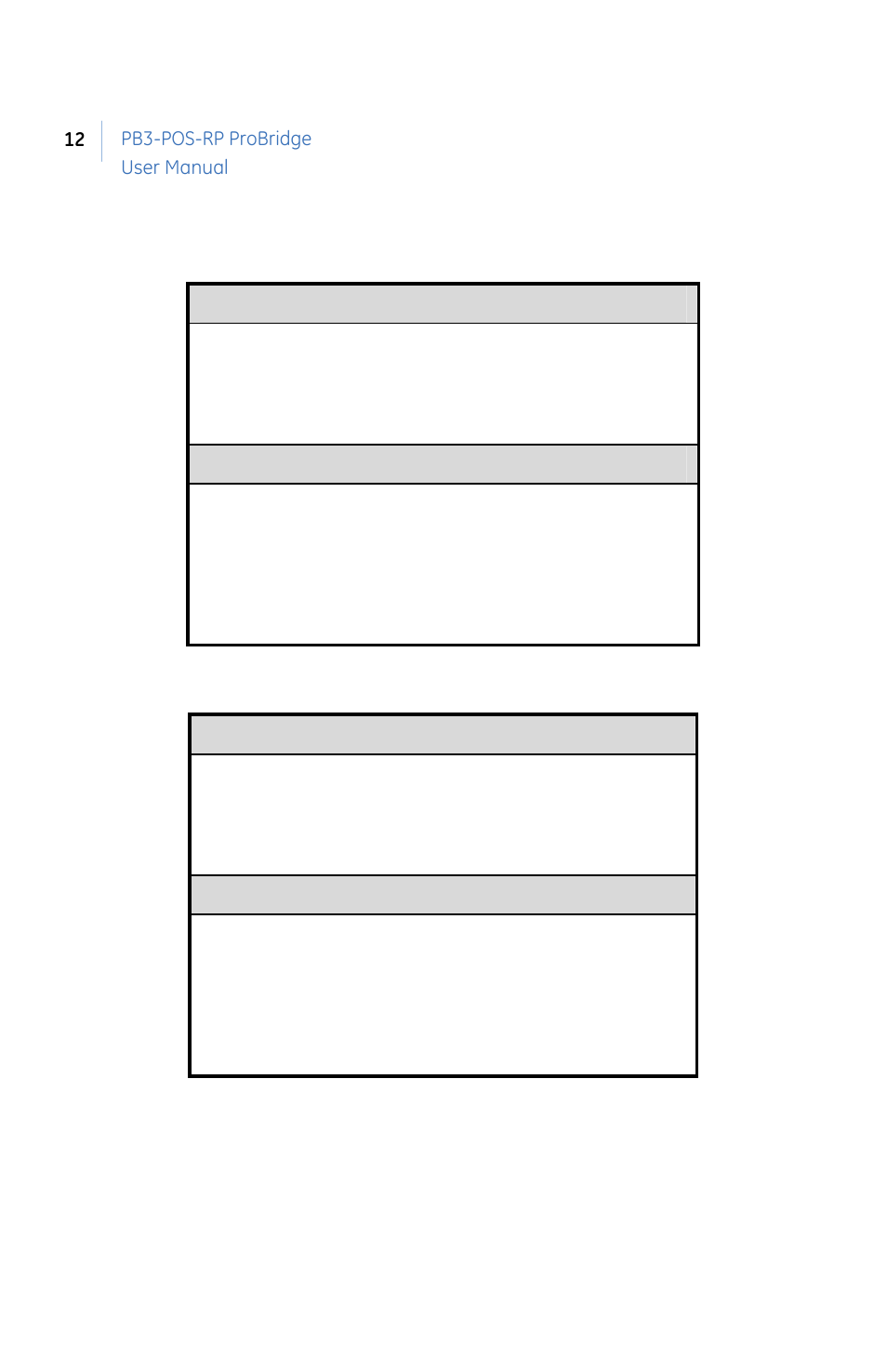 GE PB3-POS-RP User Manual | Page 12 / 48