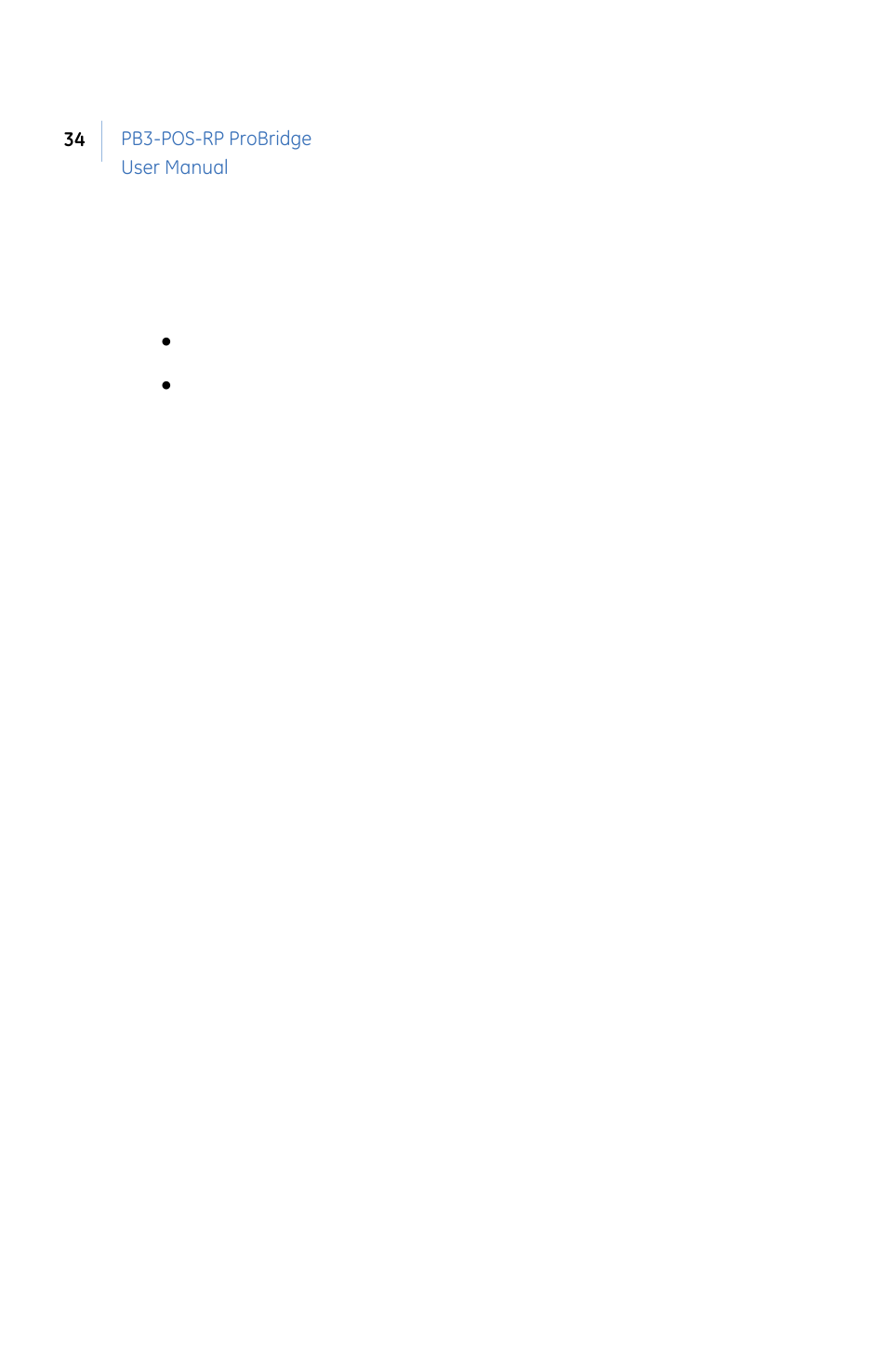 GE PB3-POS-RP User Manual | Page 34 / 48