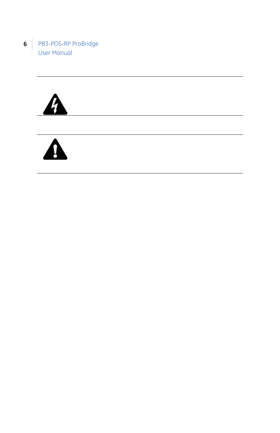 GE PB3-POS-RP User Manual | Page 6 / 48