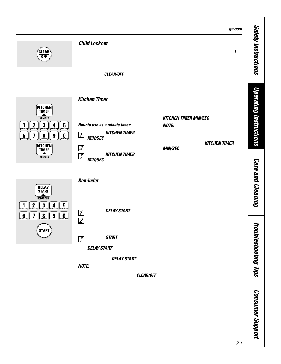 GE JKP8627 User Manual | Page 21 / 44