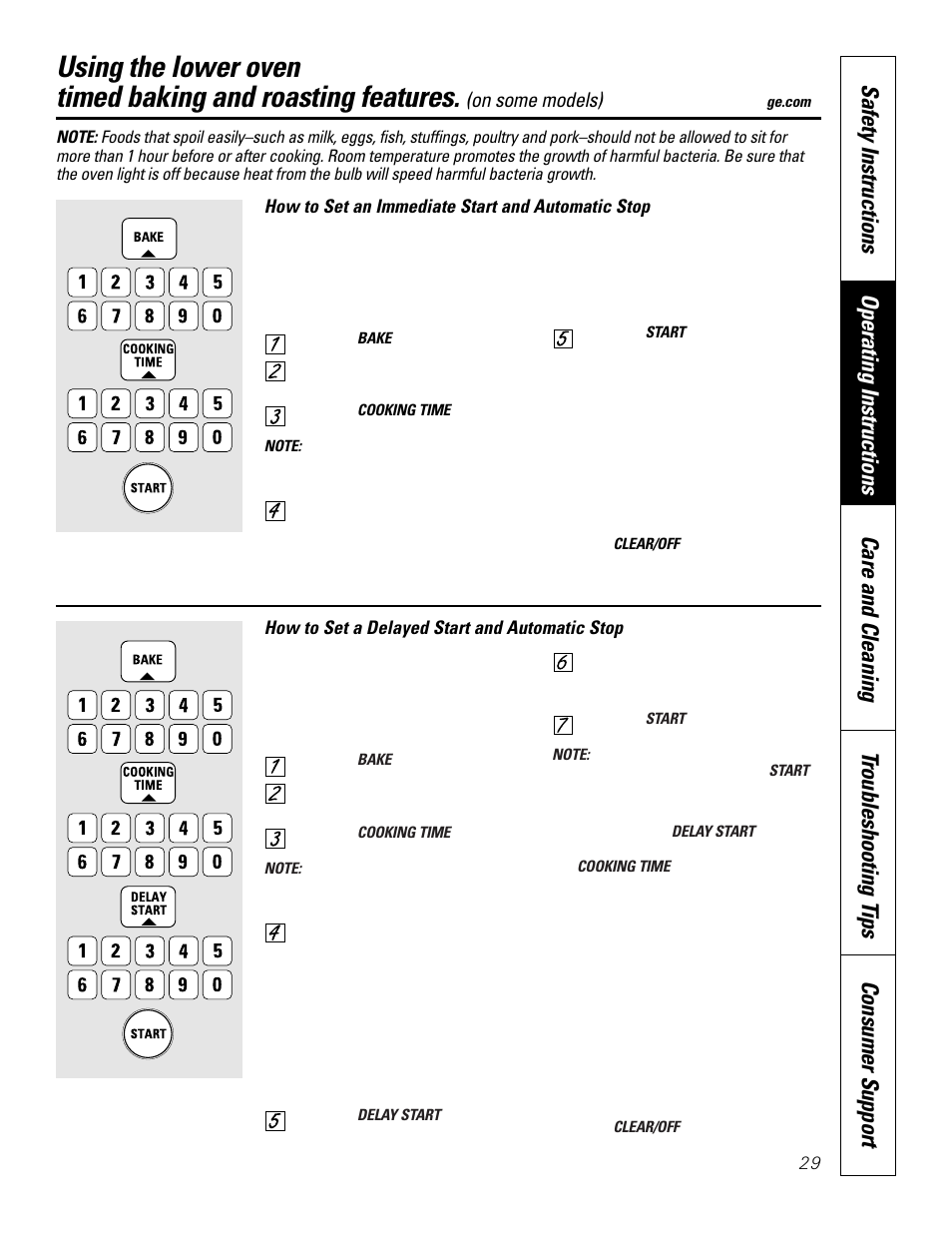 GE JKP8627 User Manual | Page 29 / 44