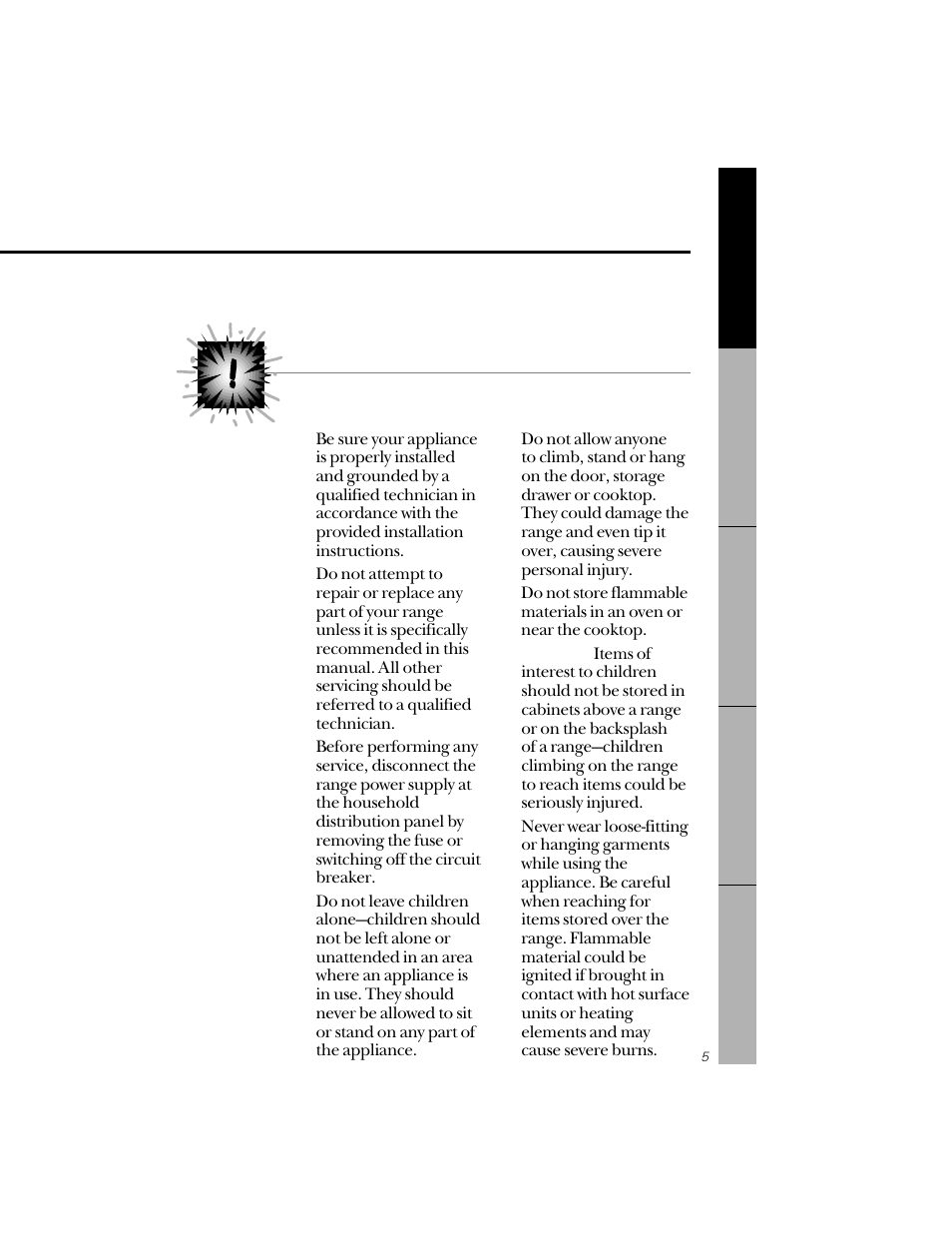Safety precautions, Safety precautions –7 | GE 164D3333P071 User Manual | Page 5 / 48