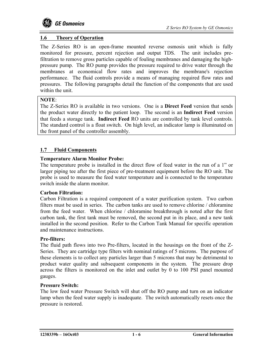 7fluid components | GE Z-14400 User Manual | Page 12 / 128