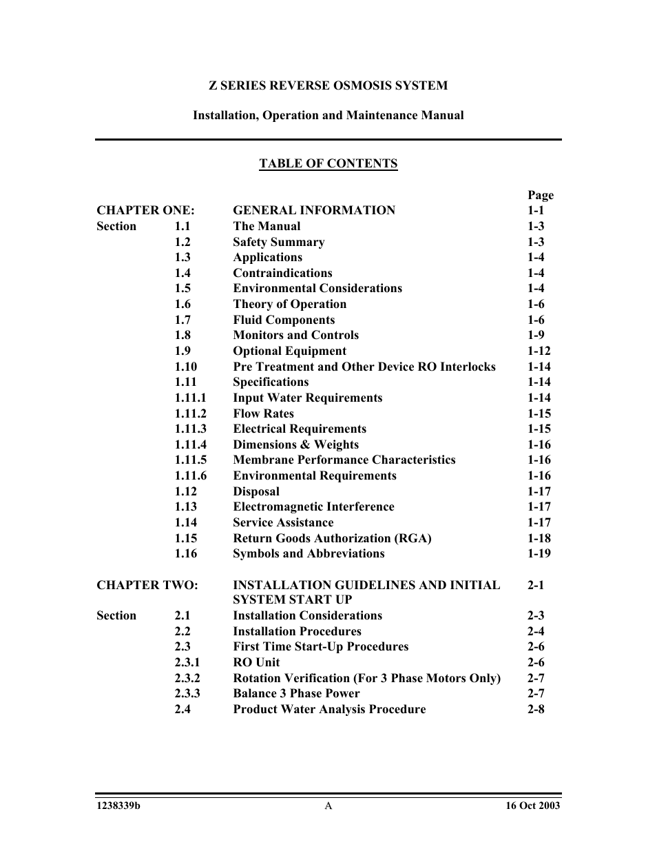 GE Z-14400 User Manual | Page 3 / 128