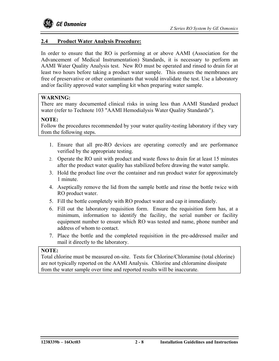 GE Z-14400 User Manual | Page 36 / 128