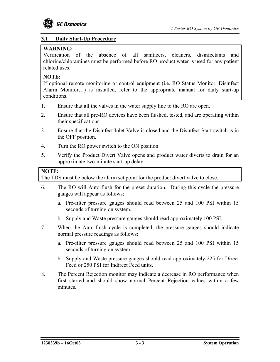 GE Z-14400 User Manual | Page 41 / 128