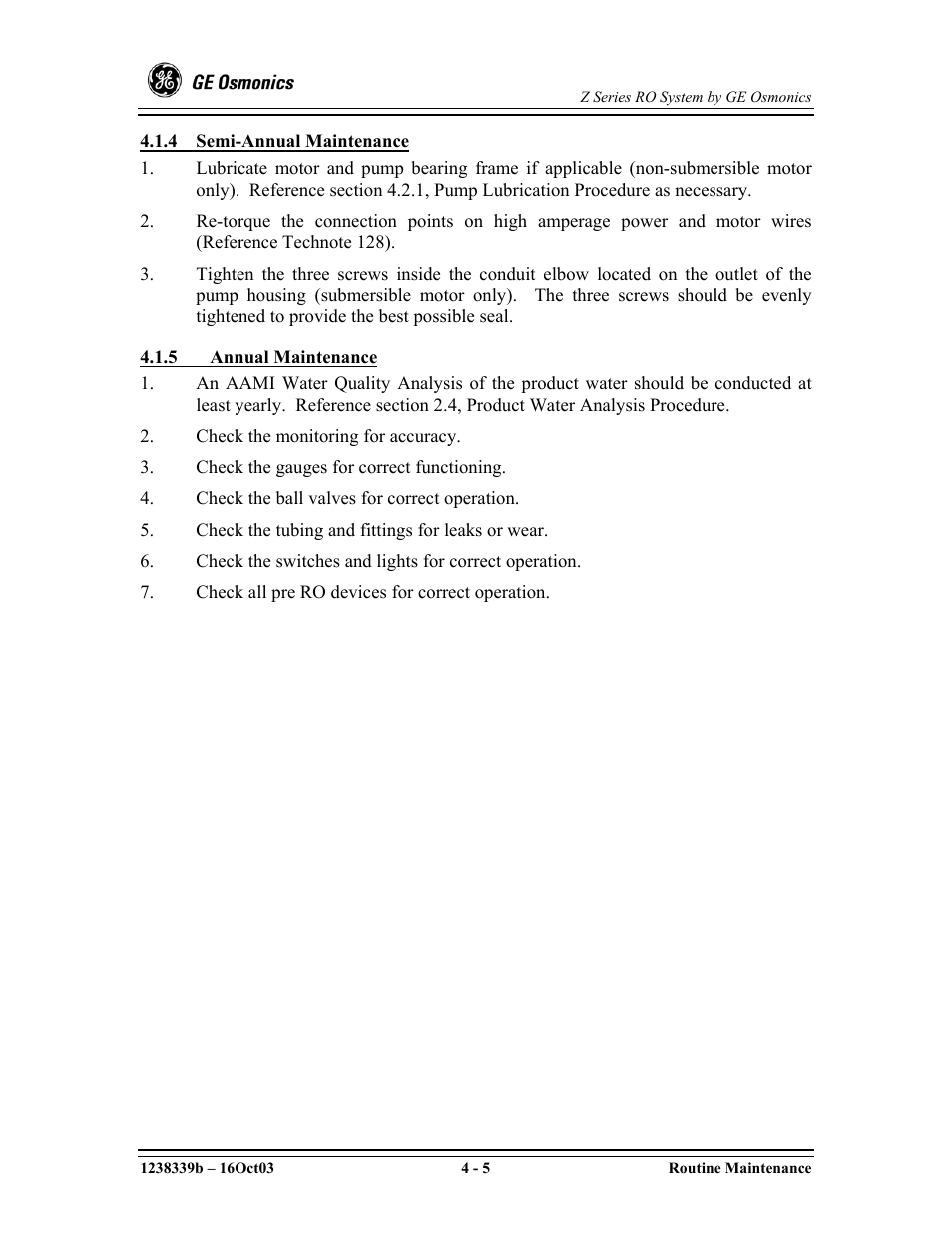 GE Z-14400 User Manual | Page 49 / 128