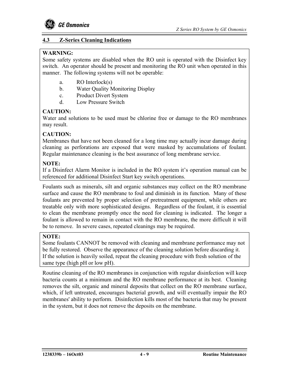 GE Z-14400 User Manual | Page 53 / 128