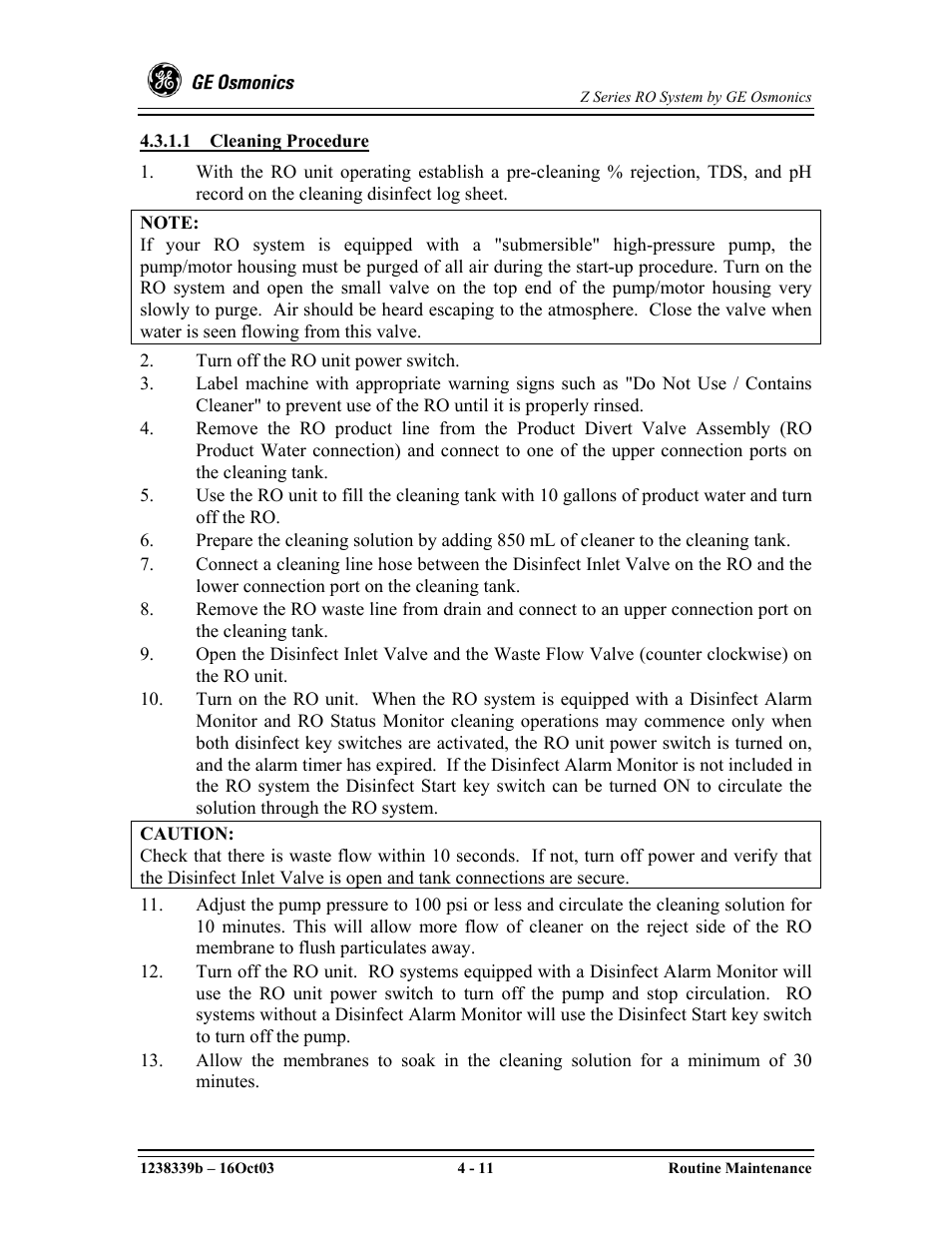 GE Z-14400 User Manual | Page 55 / 128