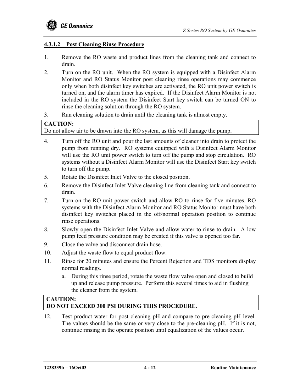 GE Z-14400 User Manual | Page 56 / 128