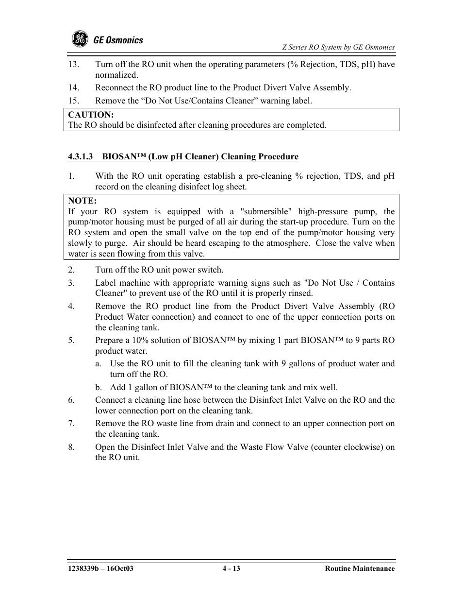 GE Z-14400 User Manual | Page 57 / 128