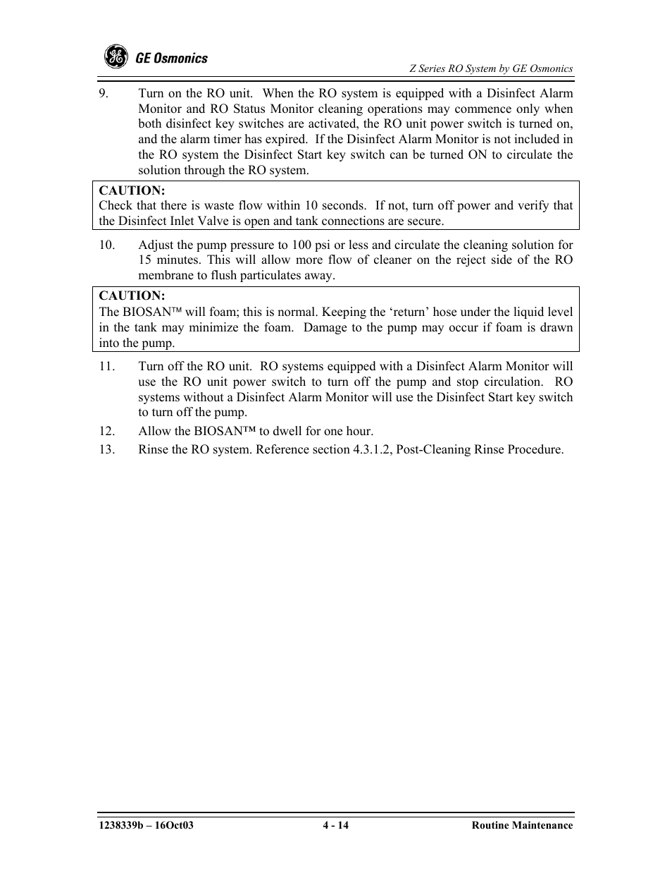 GE Z-14400 User Manual | Page 58 / 128