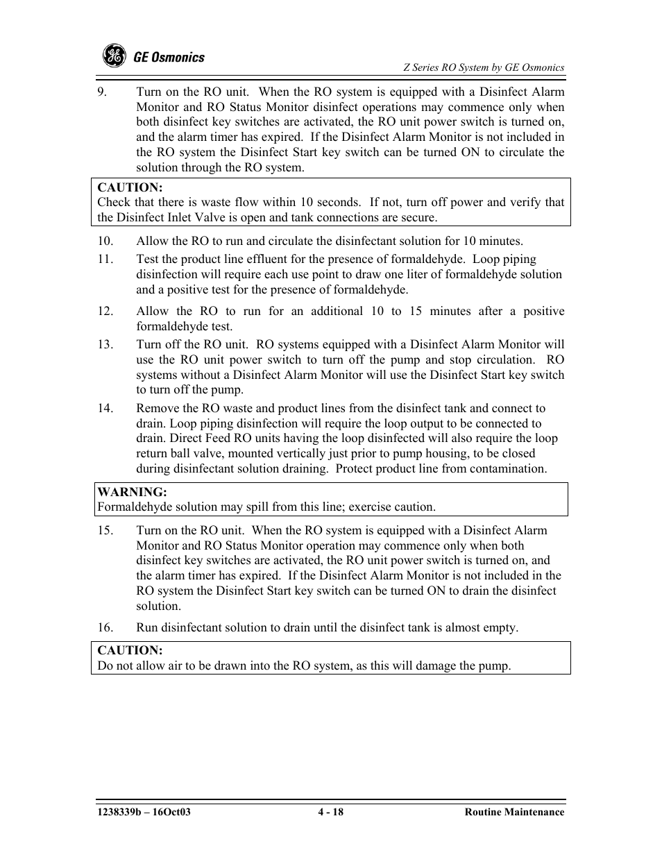 GE Z-14400 User Manual | Page 62 / 128