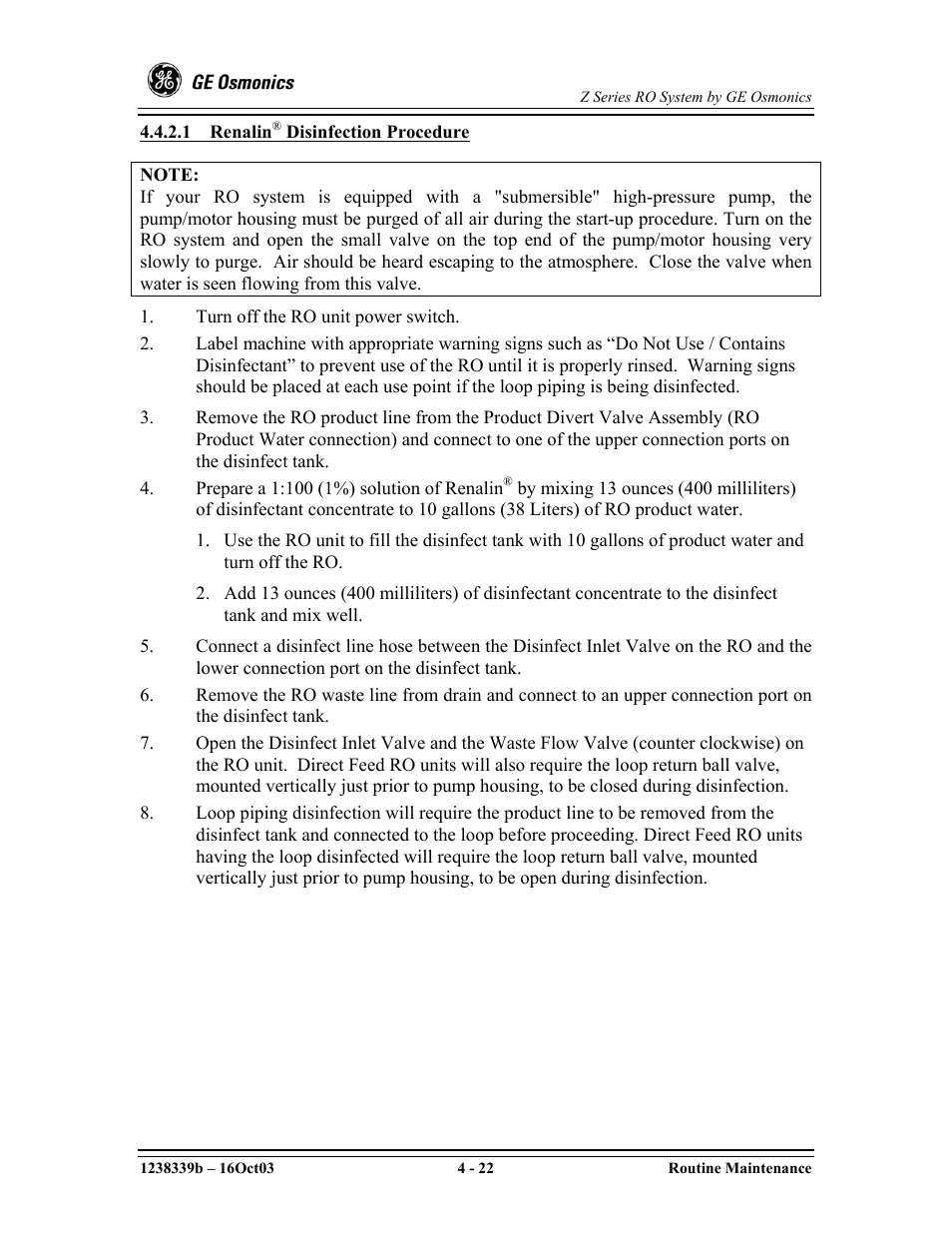 GE Z-14400 User Manual | Page 66 / 128