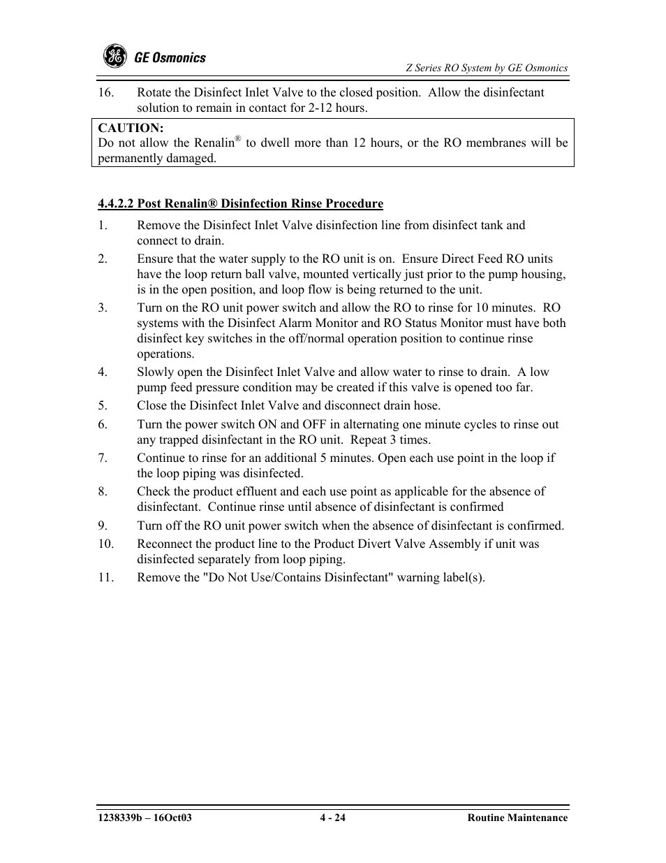 GE Z-14400 User Manual | Page 68 / 128