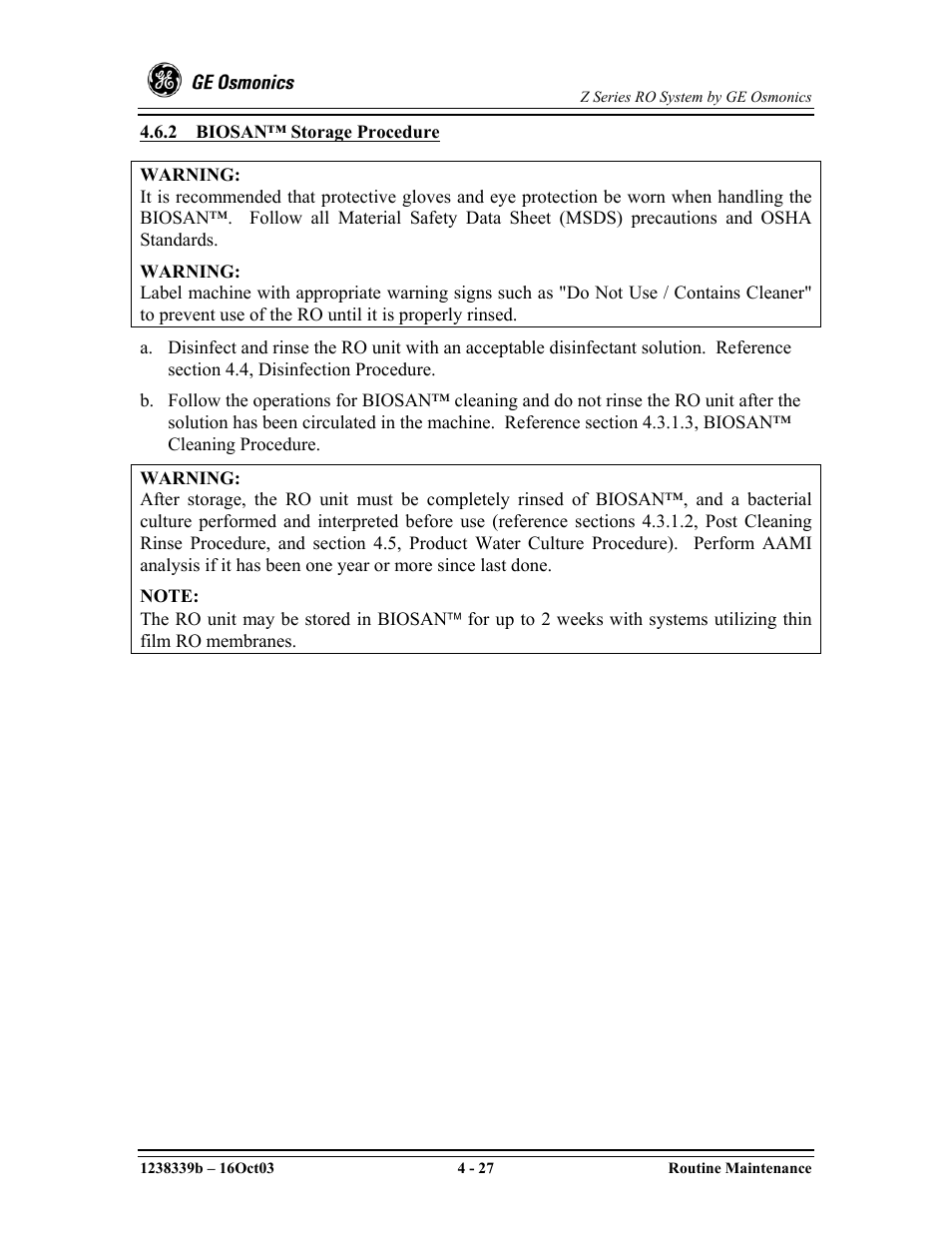 GE Z-14400 User Manual | Page 71 / 128