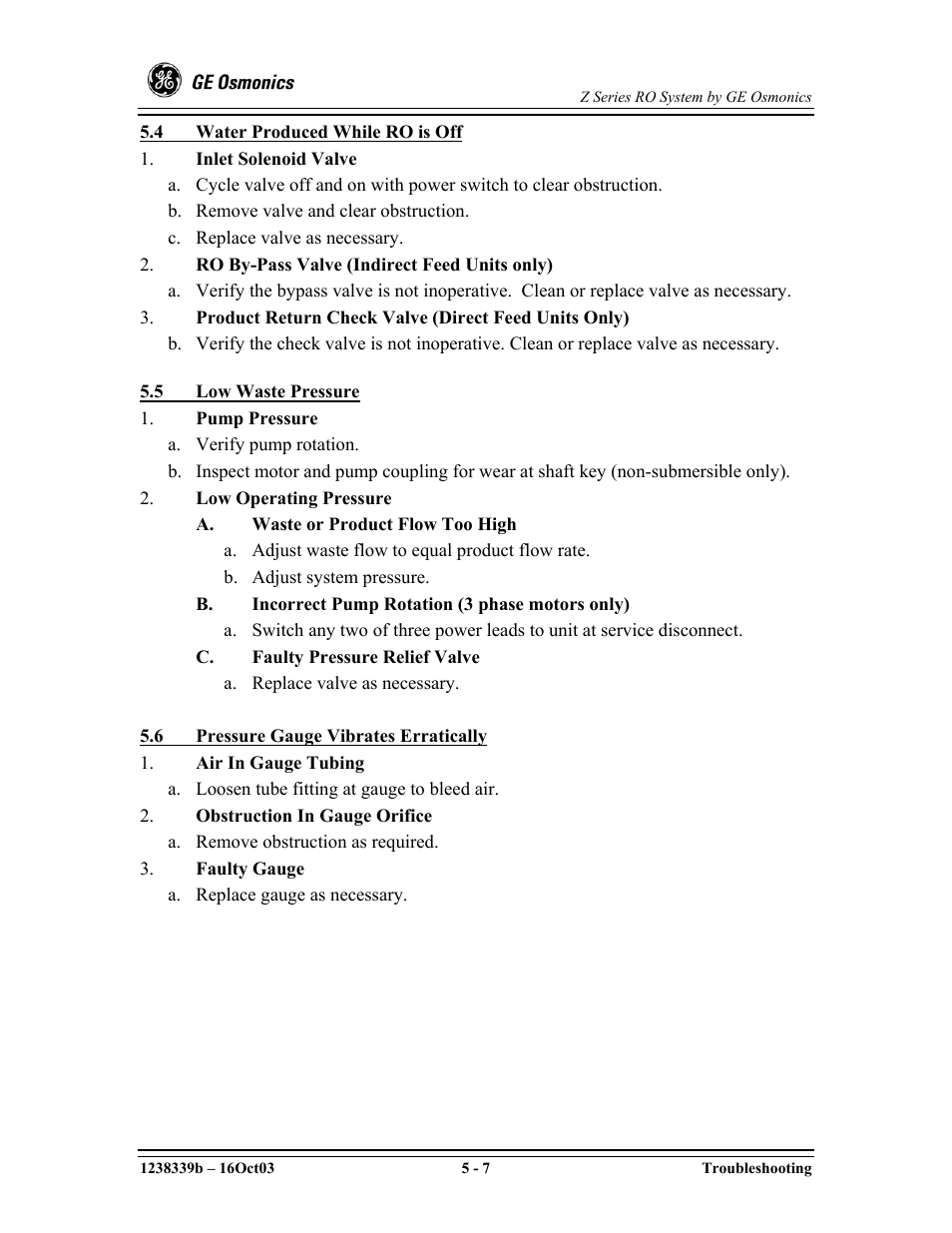 GE Z-14400 User Manual | Page 79 / 128