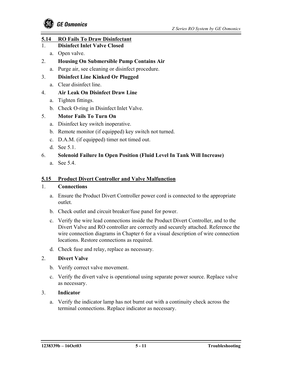 GE Z-14400 User Manual | Page 83 / 128