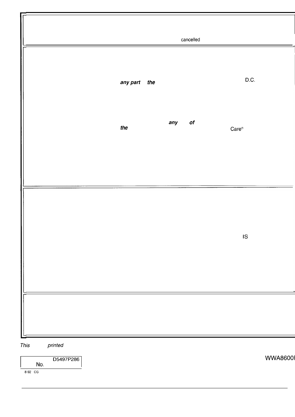 Warranty, Cover, Your ge automatic clothes washer | What is covered, What is not covered | GE WA8616R User Manual | Page 28 / 28