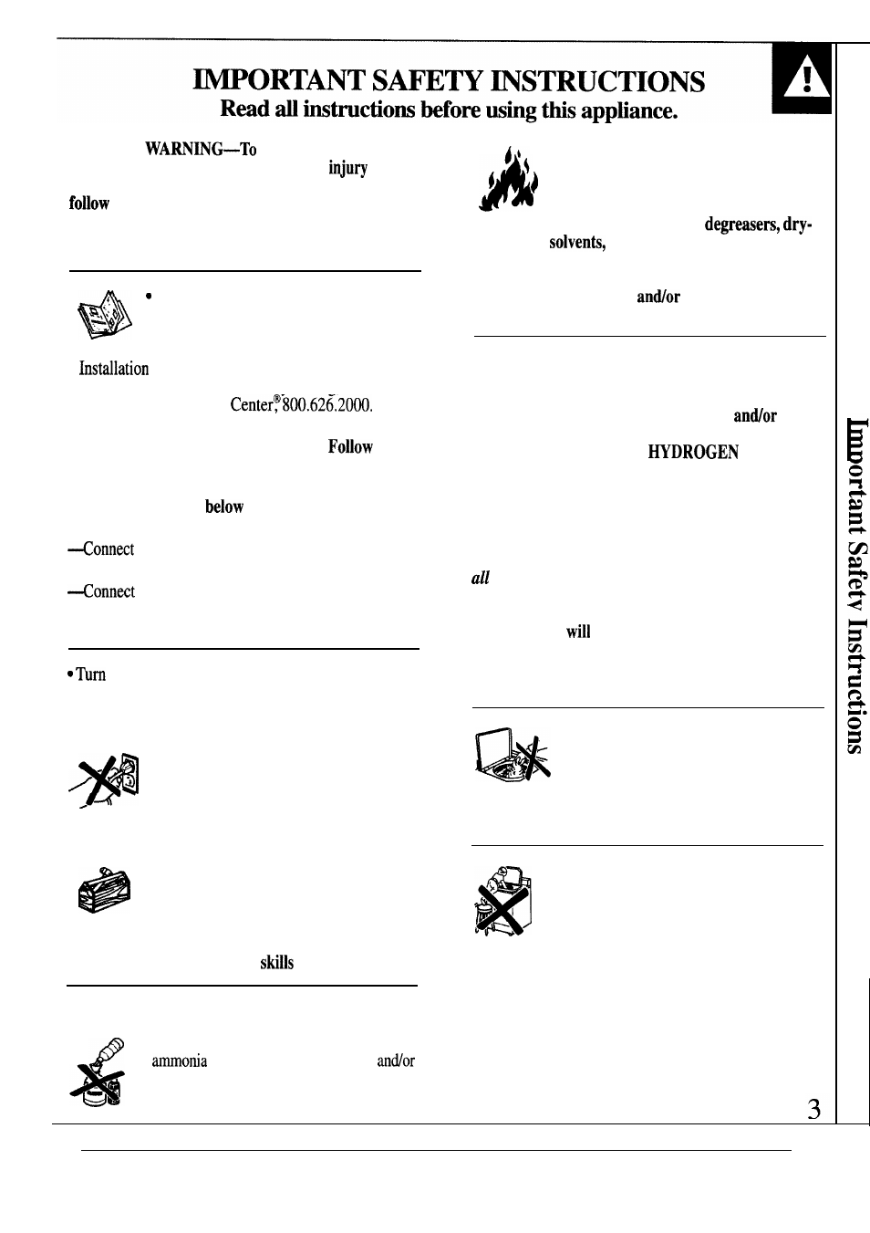 GE WA8616R User Manual | Page 3 / 28