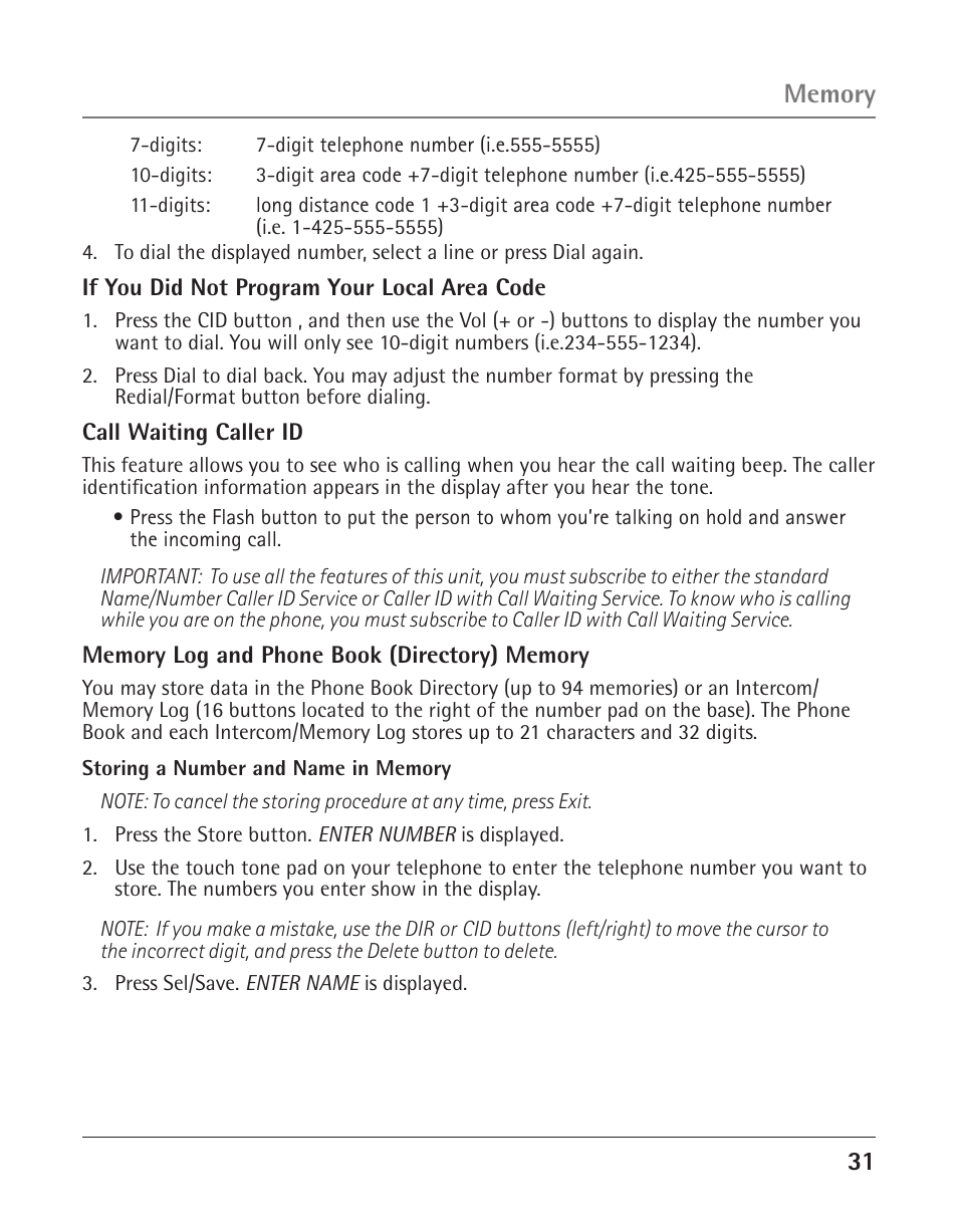 GE 25424 User Manual | Page 31 / 88