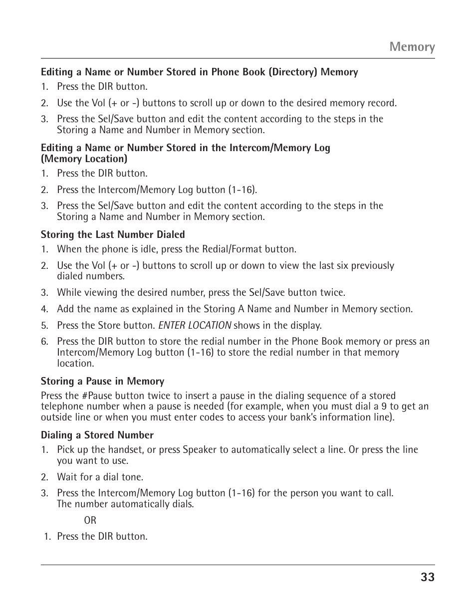 GE 25424 User Manual | Page 33 / 88