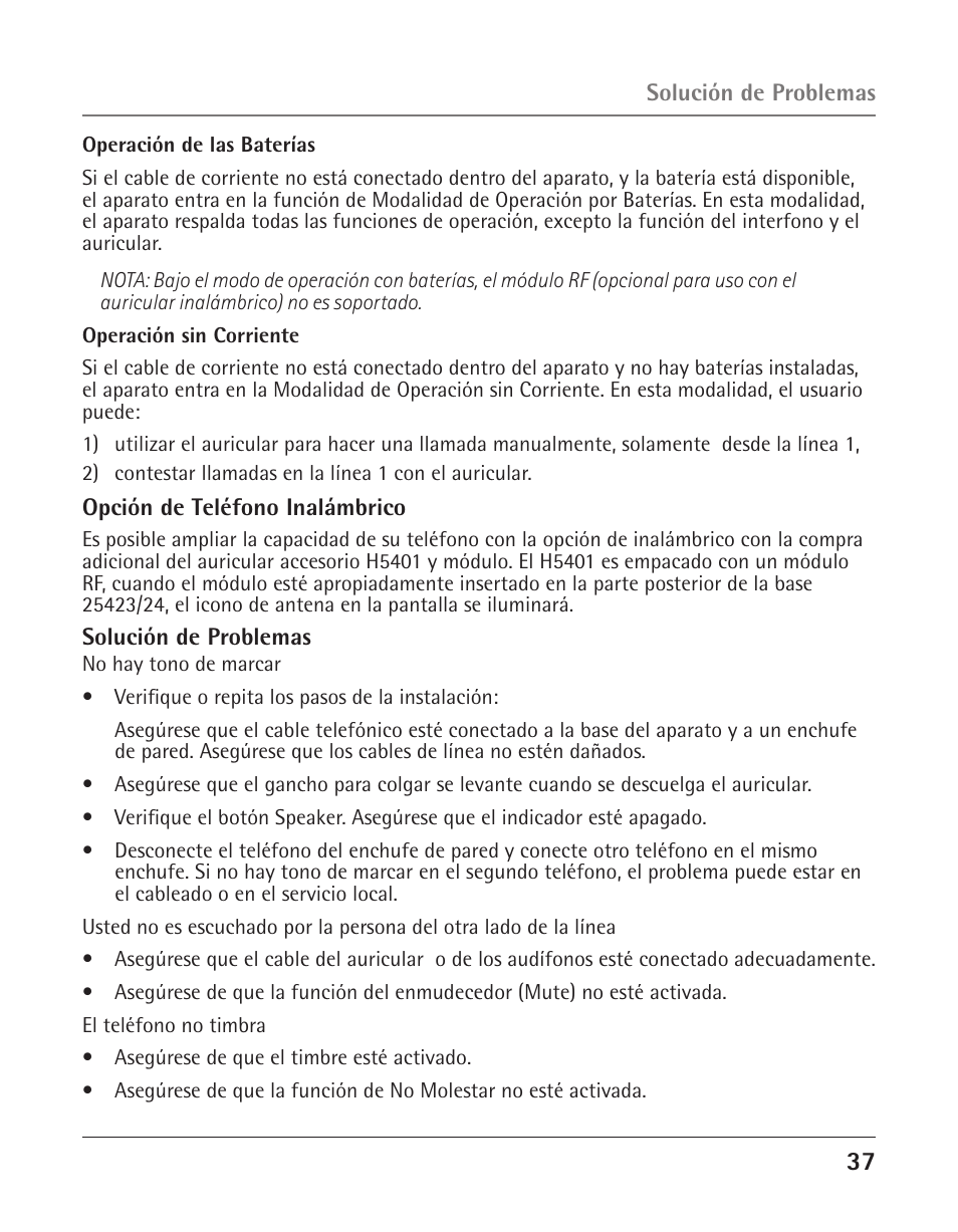 GE 25424 User Manual | Page 81 / 88