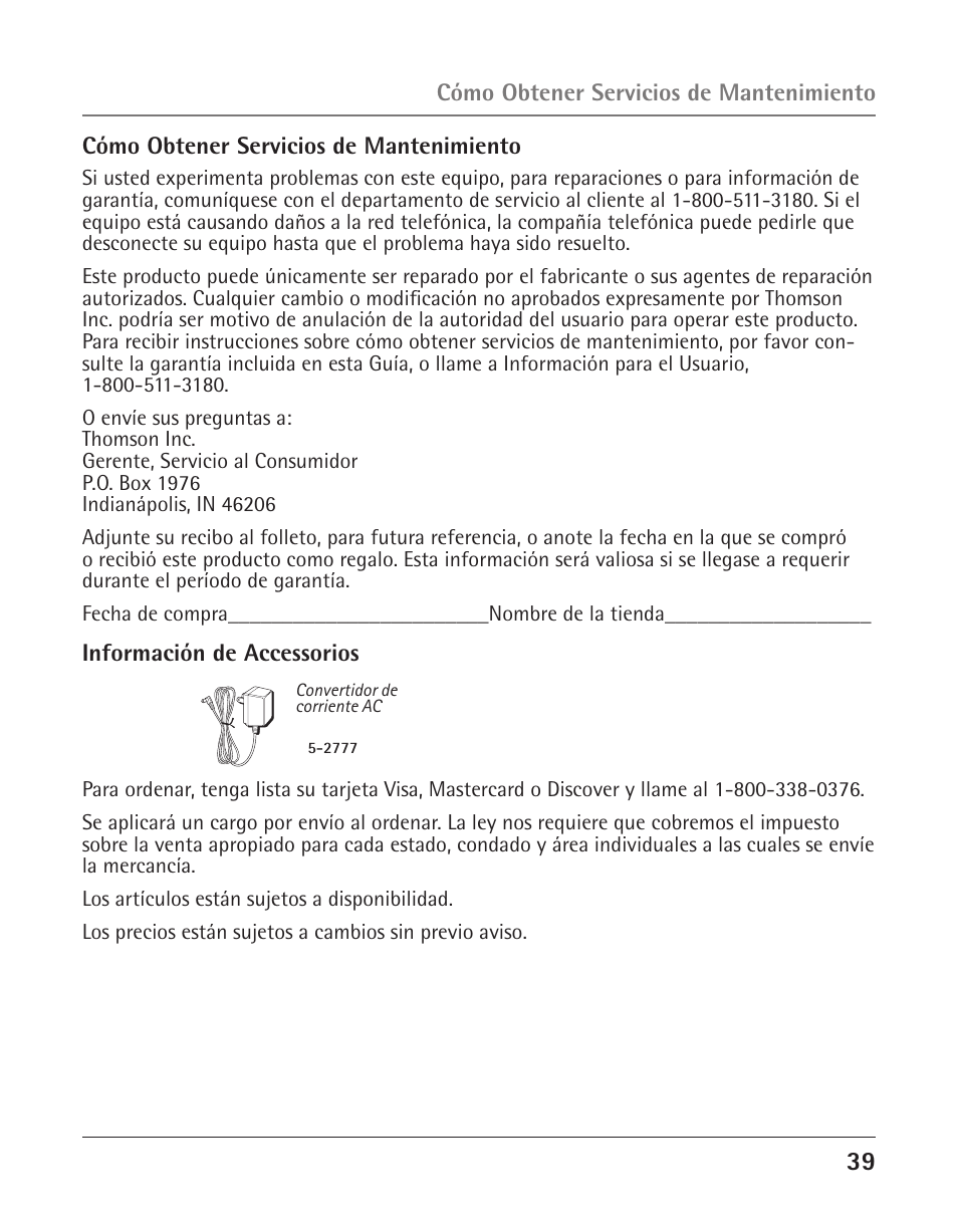 GE 25424 User Manual | Page 83 / 88