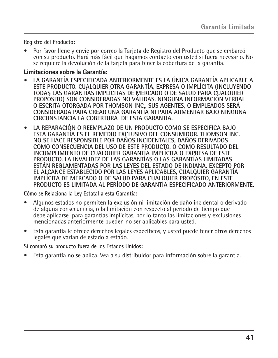 GE 25424 User Manual | Page 85 / 88