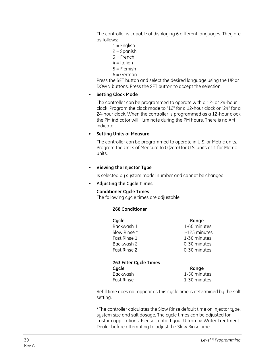 GE 263 User Manual | Page 30 / 44