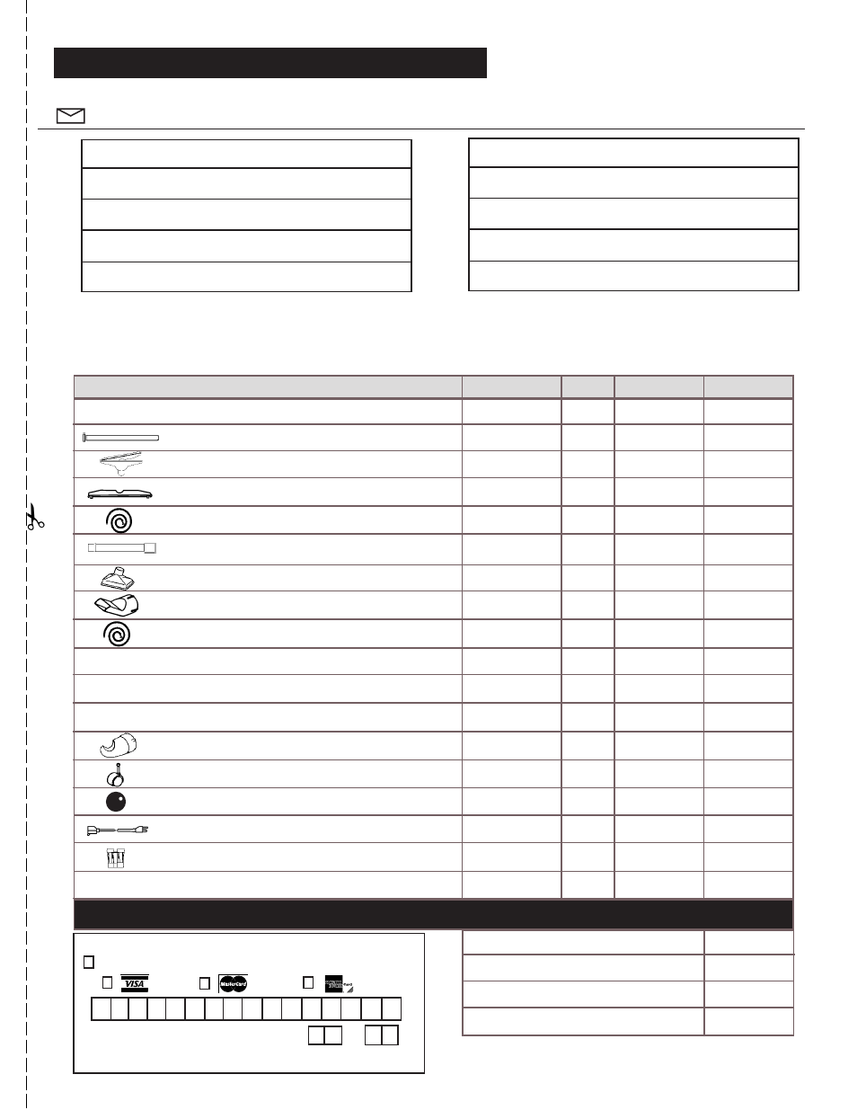 Customer order form, Authorized appliance parts | GE 71271 User Manual | Page 12 / 22