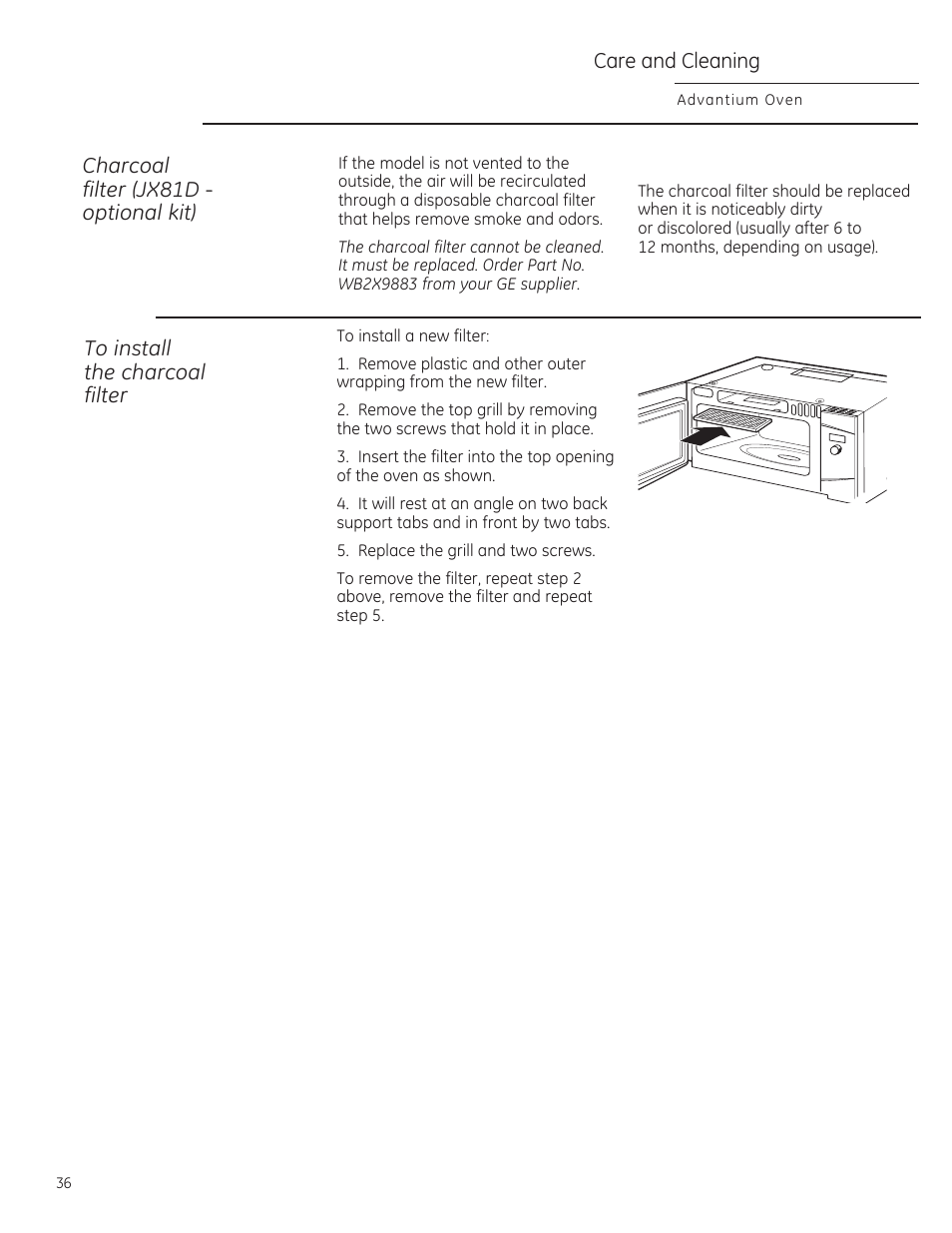 GE ZSA2201 User Manual | Page 36 / 80