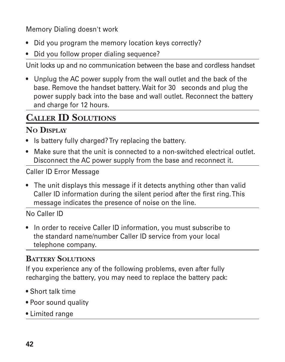 Id s | GE 27958 User Manual | Page 42 / 96