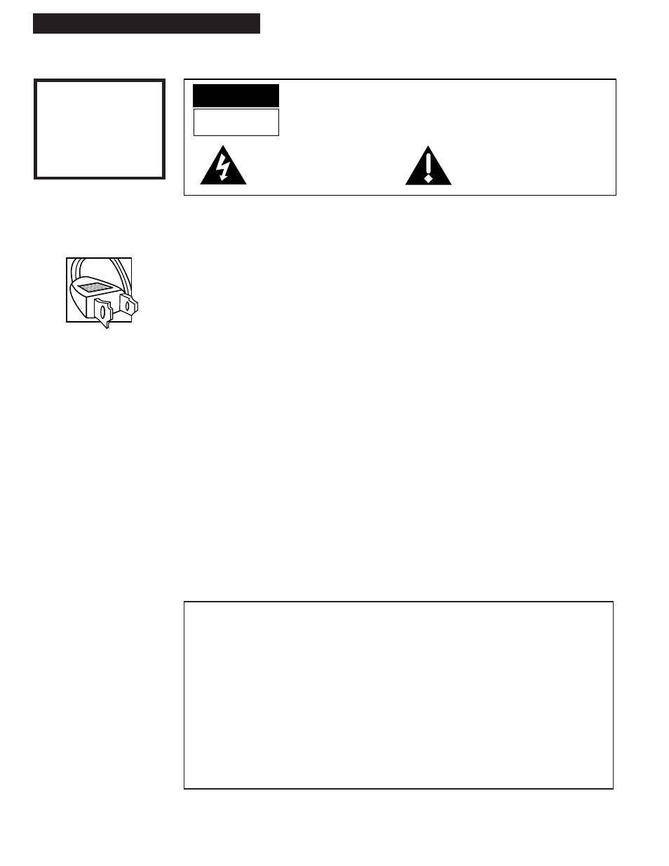 Warning, Important information | GE VG2053/VG4053 User Manual | Page 2 / 32