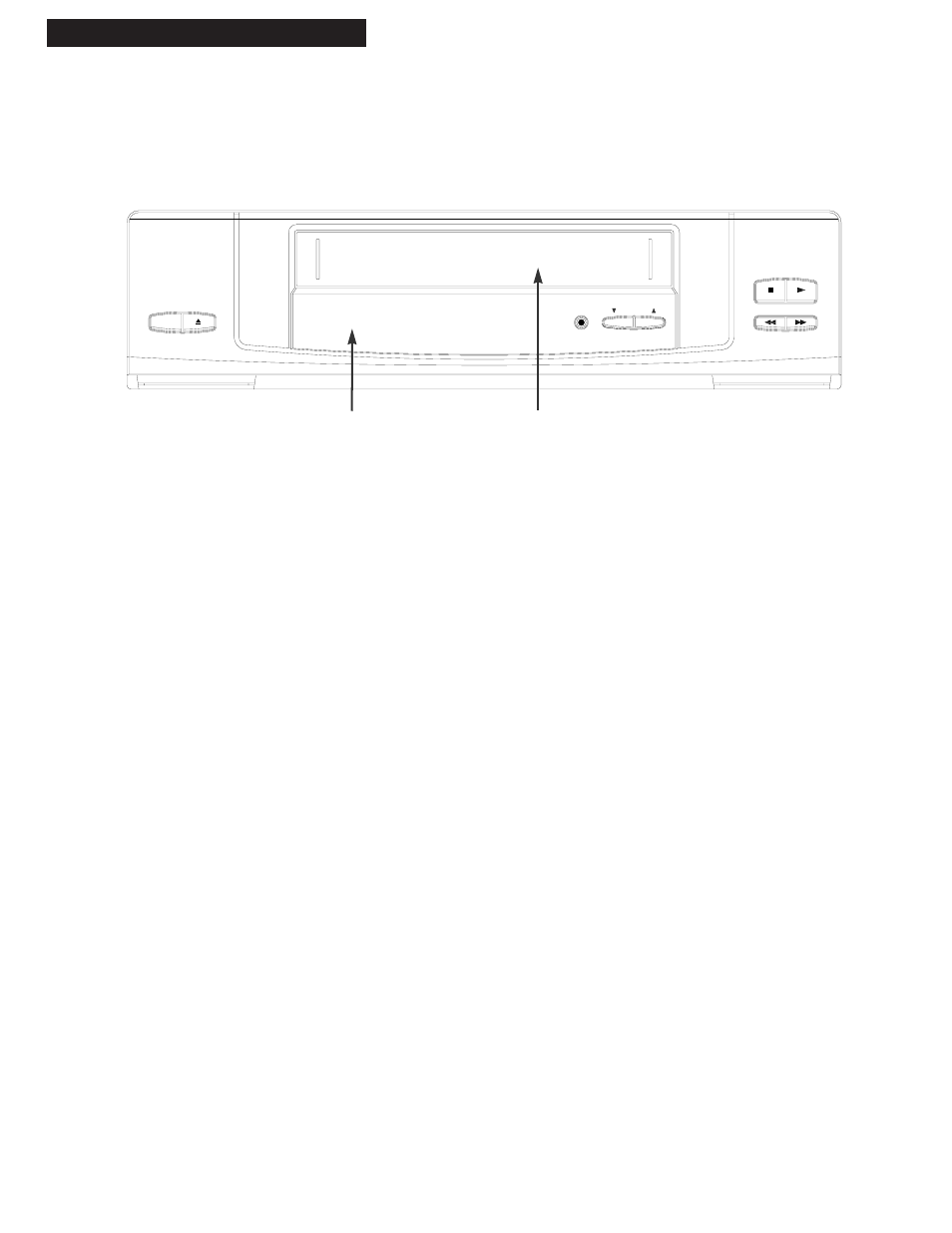 Location of controls, 22 references, Front panel | GE VG2053/VG4053 User Manual | Page 24 / 32