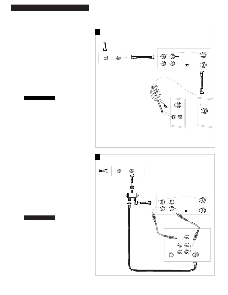 4hooking up the vcr, A. basic hookup, B. advanced hookup | GE VG2053/VG4053 User Manual | Page 6 / 32
