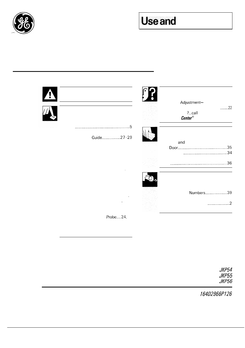 GE 164D2966P126 User Manual | 40 pages