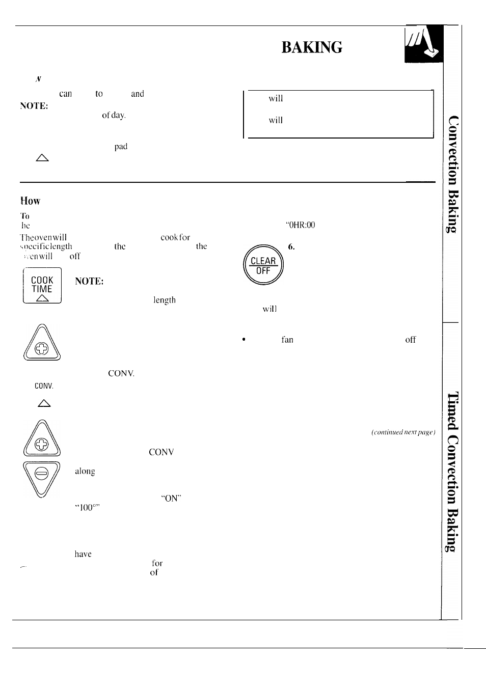 Timed convection baking , 14, Timed convection | GE 164D2966P126 User Manual | Page 13 / 40
