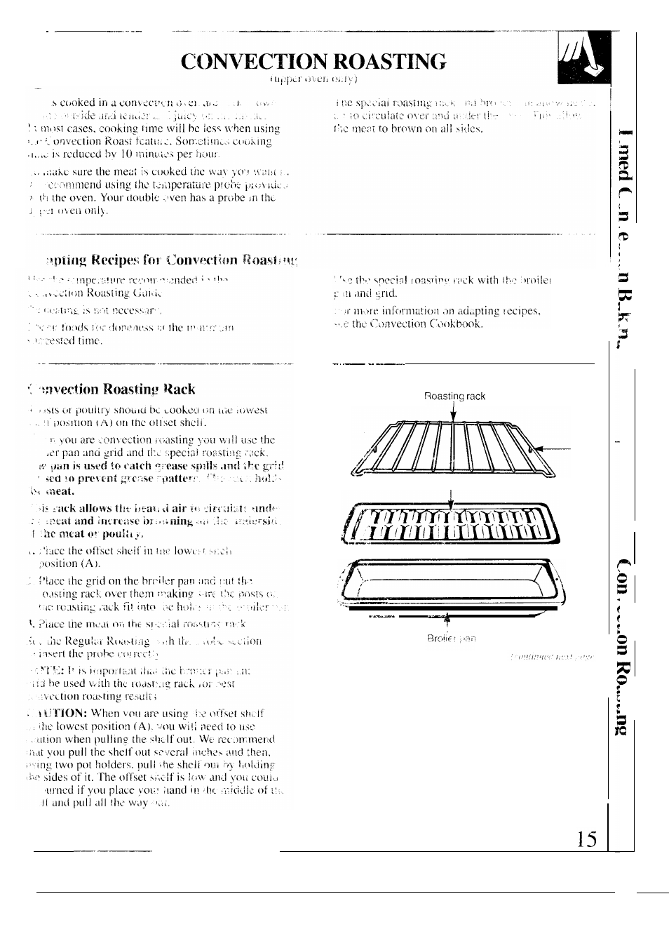 Roasting -17, Special roasting rack 15 | GE 164D2966P126 User Manual | Page 15 / 40
