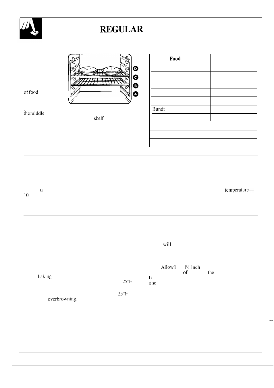 Preheating, Baking, Oven shelves | Baking pans pan placement | GE 164D2966P126 User Manual | Page 18 / 40