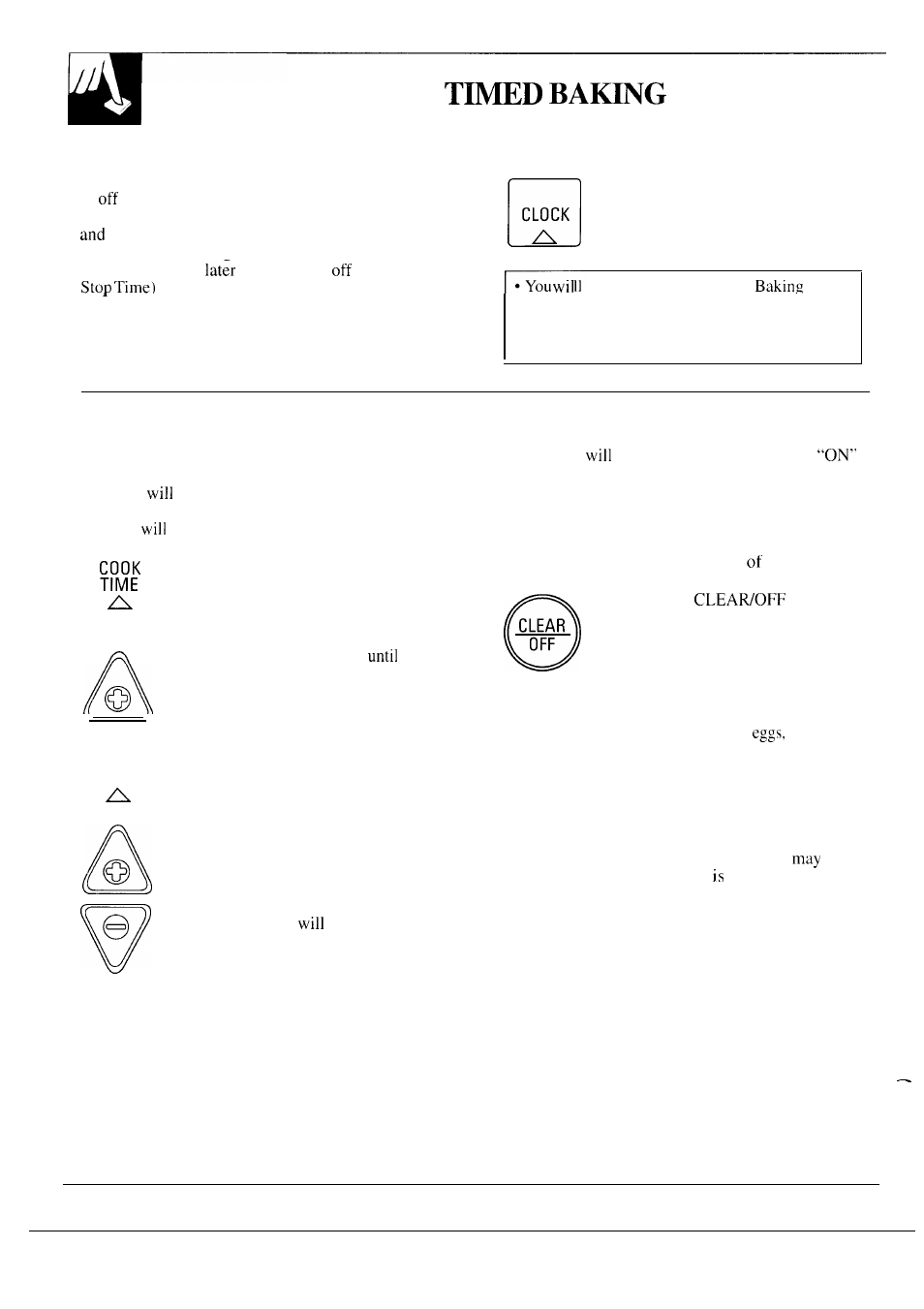 Regular timed baking , 21, Regular | GE 164D2966P126 User Manual | Page 20 / 40