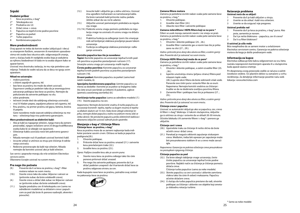 Electrolux ZP 3520 User Manual | Page 14 / 31