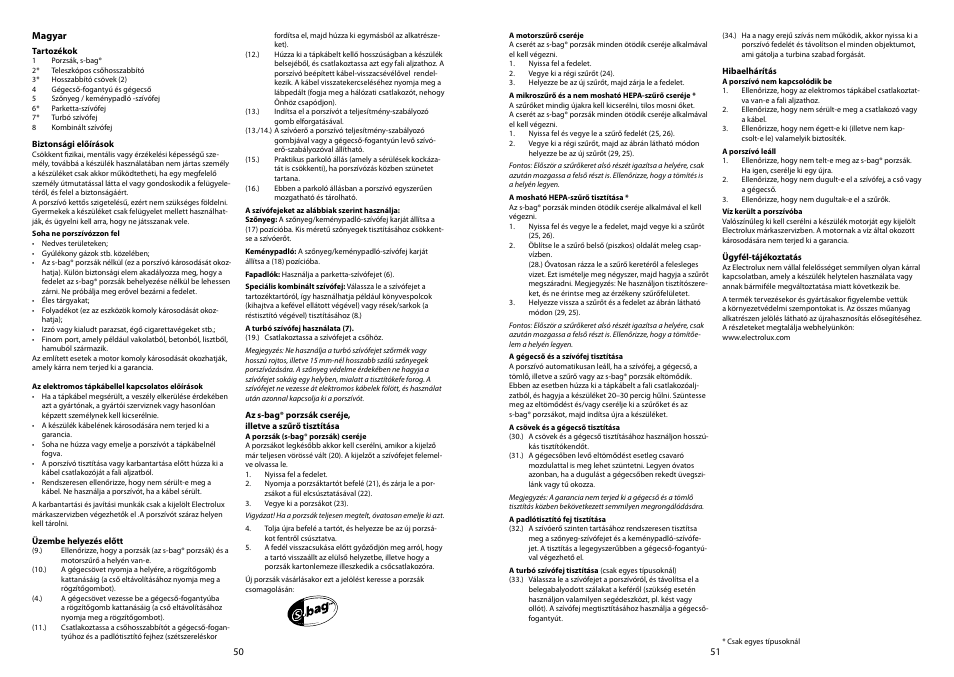 Electrolux ZP 3520 User Manual | Page 27 / 31