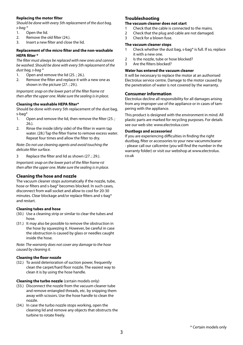 Electrolux ZP 3520 User Manual | Page 3 / 31