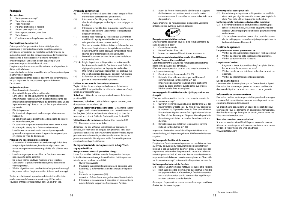 Electrolux ZP 3520 User Manual | Page 9 / 31